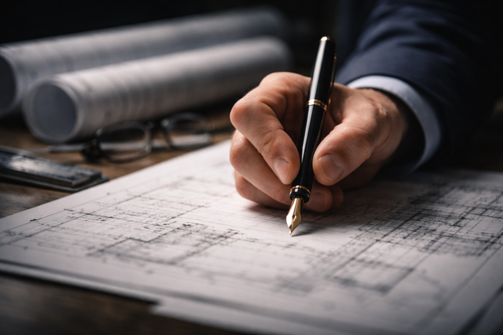 Schreiben mit einer Füllfederhalter
